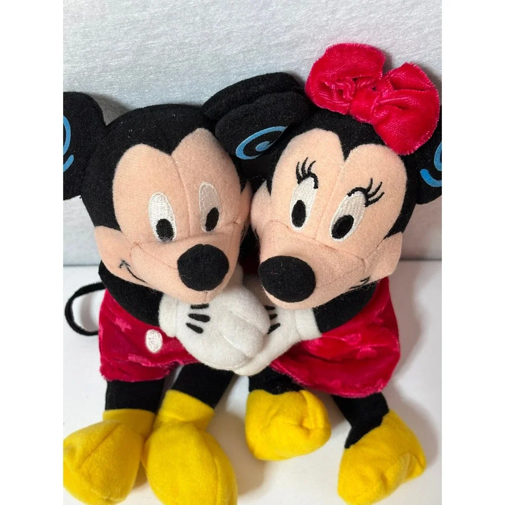 Disney Store Mickey Minnie Mouse Huggers Bean Bag Plush Valentine 8 Inch DN30901